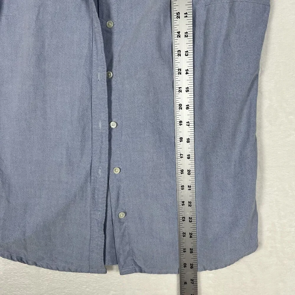 J.Crew The Boy Shirt Womens Size 4 Blue Chambray Button Down Cotton Shirt